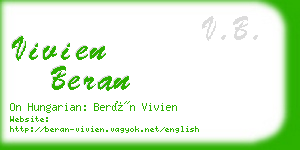 vivien beran business card